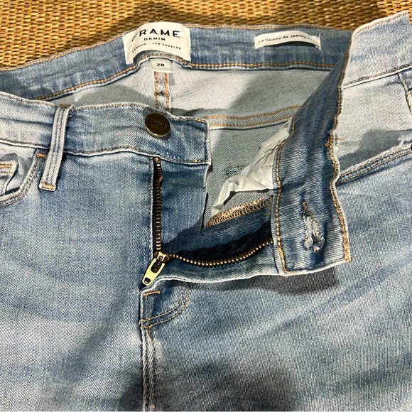 FRAME Le Skinny de Jeanne Crop Skinny Jeans Size 28 Great Condition - Picture 10 of 14
